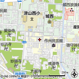 岡山県津山市西今町63周辺の地図