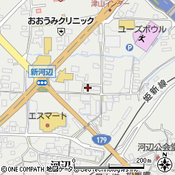 岡山県津山市河辺923周辺の地図