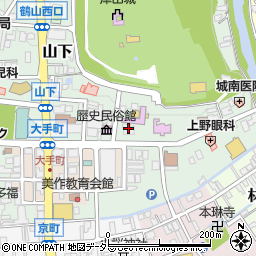津山観光センター周辺の地図