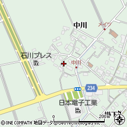 愛知県豊明市沓掛町中川190周辺の地図