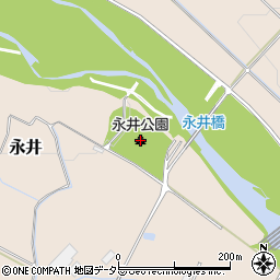 永井公園周辺の地図
