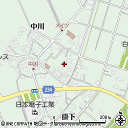 愛知県豊明市沓掛町中川222-2周辺の地図