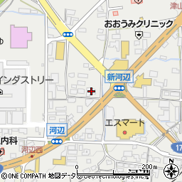 岡山県津山市河辺1053周辺の地図