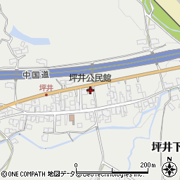 坪井公民館周辺の地図
