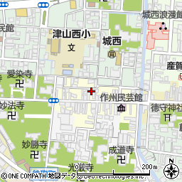 岡山県津山市西今町64周辺の地図