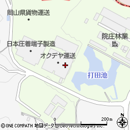 有限会社オクデヤ商事　津山営業所周辺の地図