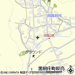 兵庫県西脇市黒田庄町田高632周辺の地図