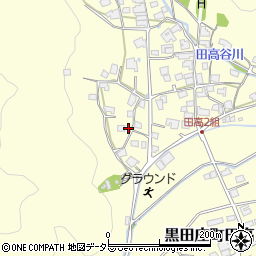 兵庫県西脇市黒田庄町田高723周辺の地図
