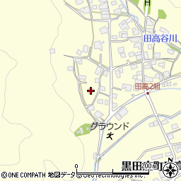 兵庫県西脇市黒田庄町田高744周辺の地図