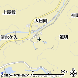 愛知県豊田市豊松町道切周辺の地図