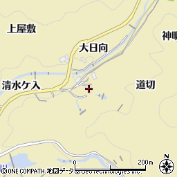 愛知県豊田市豊松町（道切）周辺の地図