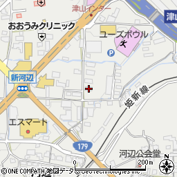 岡山県津山市河辺858周辺の地図