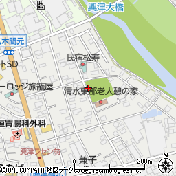 興津北公園トイレ周辺の地図