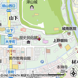 津山科学教育博物館（つやま自然のふしぎ館）周辺の地図