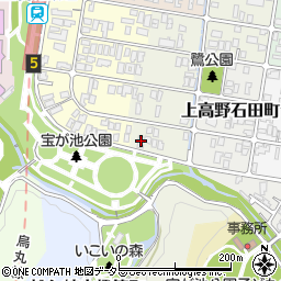 京都府京都市左京区上高野鷺町53周辺の地図