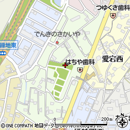 愛知県名古屋市緑区有松愛宕周辺の地図