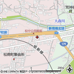 松中公民館周辺の地図