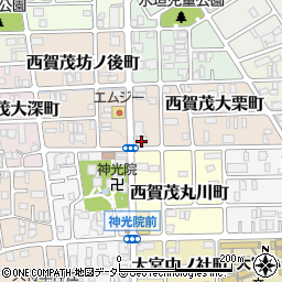 京都府京都市北区西賀茂大栗町10周辺の地図