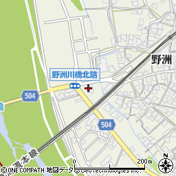 ファミリーマート野洲川橋店周辺の地図