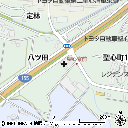 愛知県豊田市上丘町八ツ田120周辺の地図