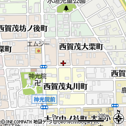 京都府京都市北区西賀茂大栗町27周辺の地図