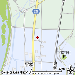 岡山県真庭市平松88周辺の地図