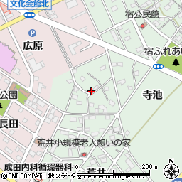 愛知県豊明市沓掛町寺池17周辺の地図