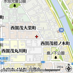 京都府京都市北区西賀茂大栗町72周辺の地図
