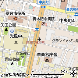 三重県桑名市中央町5丁目14周辺の地図