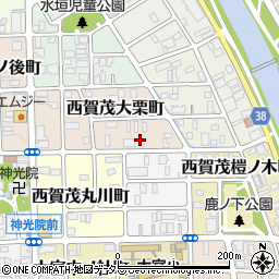 京都府京都市北区西賀茂大栗町85周辺の地図