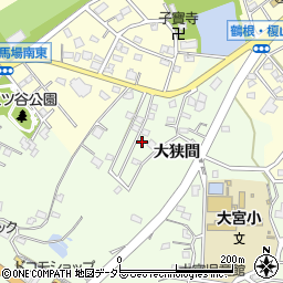 愛知県豊明市前後町大狭間周辺の地図