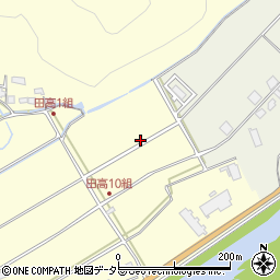 兵庫県西脇市黒田庄町田高周辺の地図