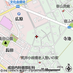 愛知県豊明市沓掛町寺池34周辺の地図