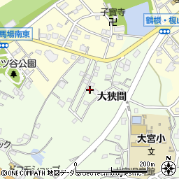 愛知県豊明市前後町（大狭間）周辺の地図