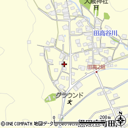 兵庫県西脇市黒田庄町田高724周辺の地図