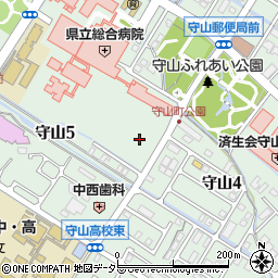 リパーク滋賀県立総合病院駐車場周辺の地図