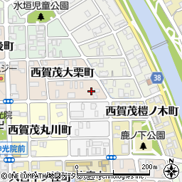 京都府京都市北区西賀茂大栗町78周辺の地図