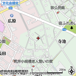 愛知県豊明市沓掛町寺池周辺の地図