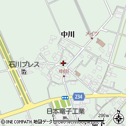 愛知県豊明市沓掛町中川117周辺の地図