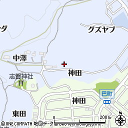 愛知県豊田市松平志賀町周辺の地図