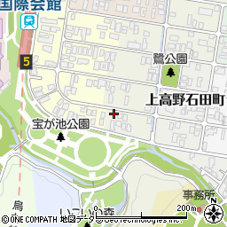 京都府京都市左京区上高野鷺町45周辺の地図