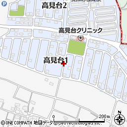 〒512-1301 三重県四日市市高見台の地図