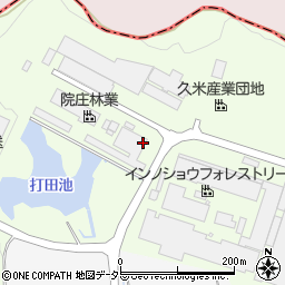 岡山県津山市くめ周辺の地図