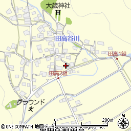 兵庫県西脇市黒田庄町田高614周辺の地図