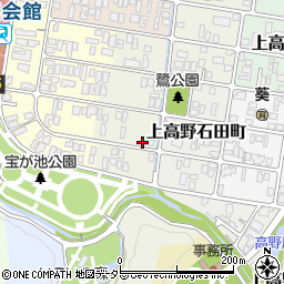 京都府京都市左京区上高野鷺町35周辺の地図