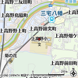 京都市立上高野小学校周辺の地図