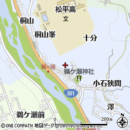 愛知県豊田市鵜ケ瀬町西洞周辺の地図