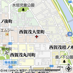 京都府京都市北区西賀茂大栗町62周辺の地図