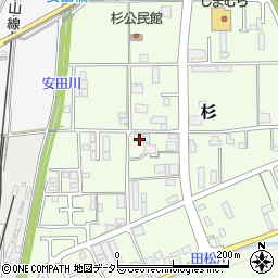 兵庫県丹波篠山市杉104周辺の地図