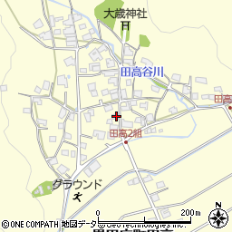 兵庫県西脇市黒田庄町田高645周辺の地図